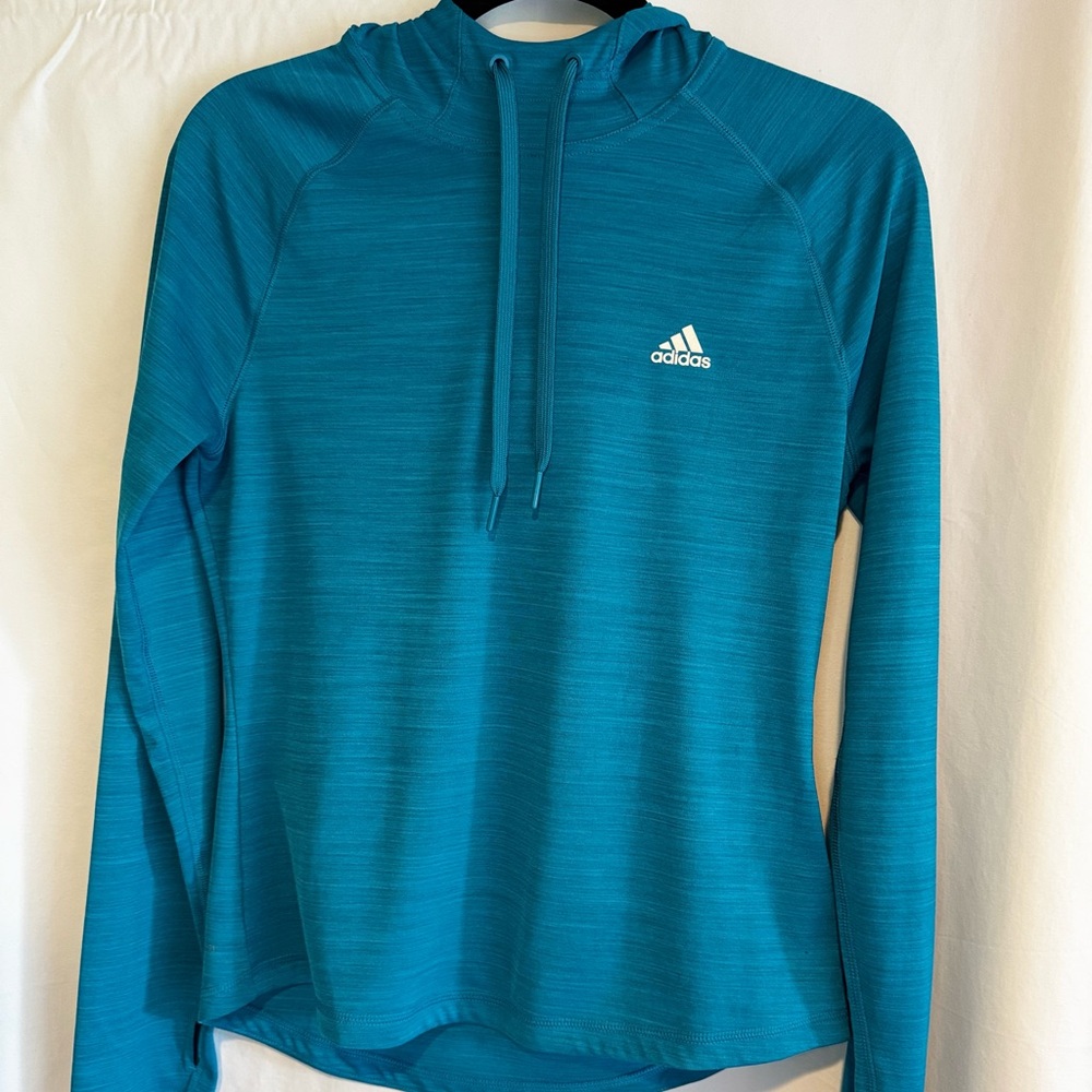 Adidas Teal Climalite Hoodie